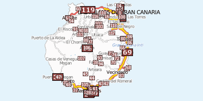 Stadtplan Cumbre Gran Canaria