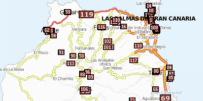 Dedo de Dios Gran Canaria Stadtplan