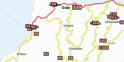 Gáldar Stadtplan